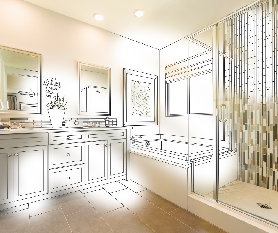 Bathroom renovation drawing